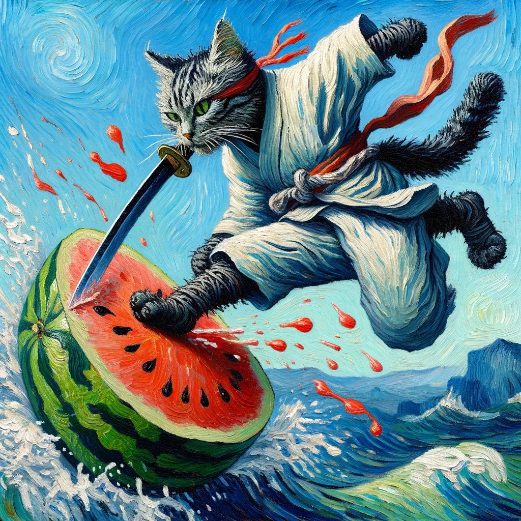 DALL-E 3's attempt of above prompt, again